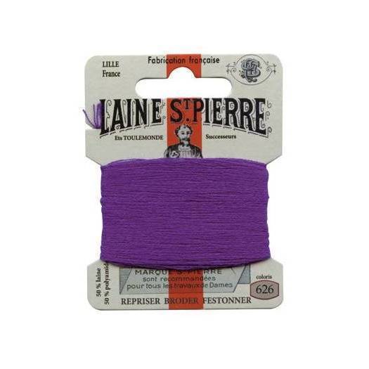 Carte laine Saint-Pierre - Sajou - Tout Coloris Fil Sajou Prunelle - 626 