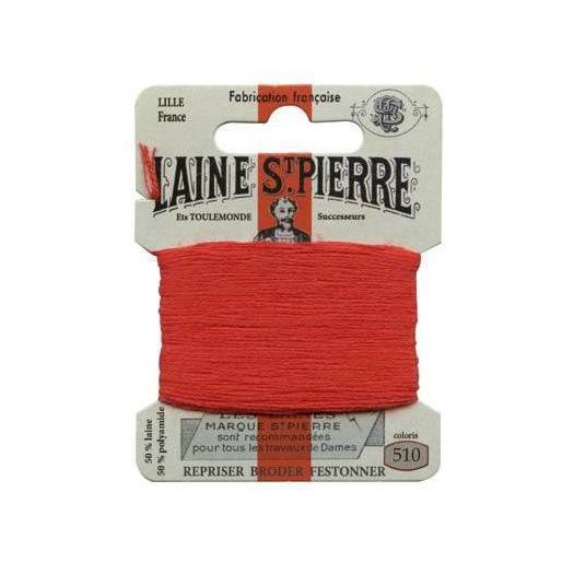 Carte laine Saint-Pierre - Sajou - Tout Coloris Fil Sajou Rouge - 510 