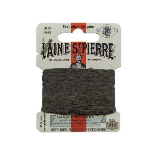 Carte laine Saint-Pierre - Tout Coloris Fil Sajou Ardoise - 914 