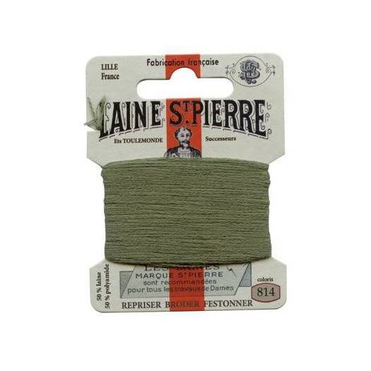 Carte laine Saint-Pierre - Tout Coloris Fil Sajou Sauge - 814 