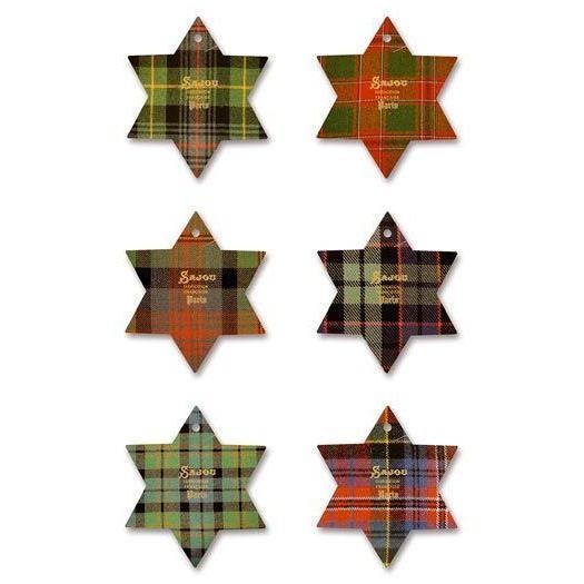 Cartes à fil ou à ruban - 26 séries différentes - Sajou Mercerie Sajou Fécamp - Écossais traditionnels 