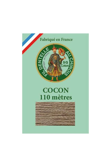 Cocon Calais - Fil dentelle & Broderie - Teinte unie ou dégradée - SAJOU - Fabriqué en France Fil Sajou 6253 - Taupe 