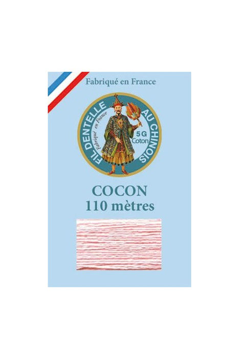 Cocon Calais - Fil dentelle & Broderie - Teinte unie ou dégradée - SAJOU - Fabriqué en France Fil Sajou 6586 - Rose 