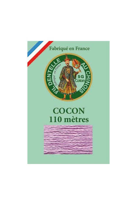 Cocon Calais - Fil dentelle & Broderie - Teinte unie ou dégradée - SAJOU - Fabriqué en France Fil Sajou 6603 - Mauve 
