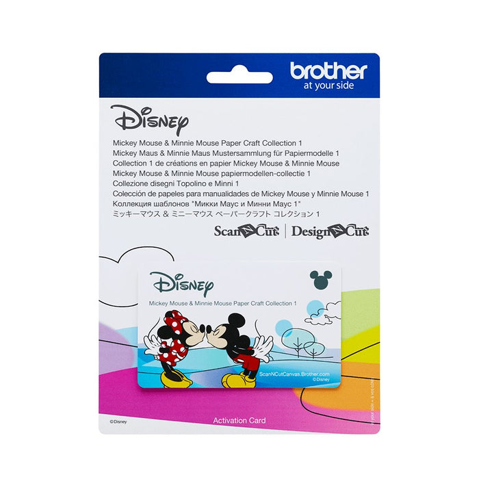 Créations en papier Mickey Mouse et Minnie Mouse - ScanNCut Brother Machine Brother 