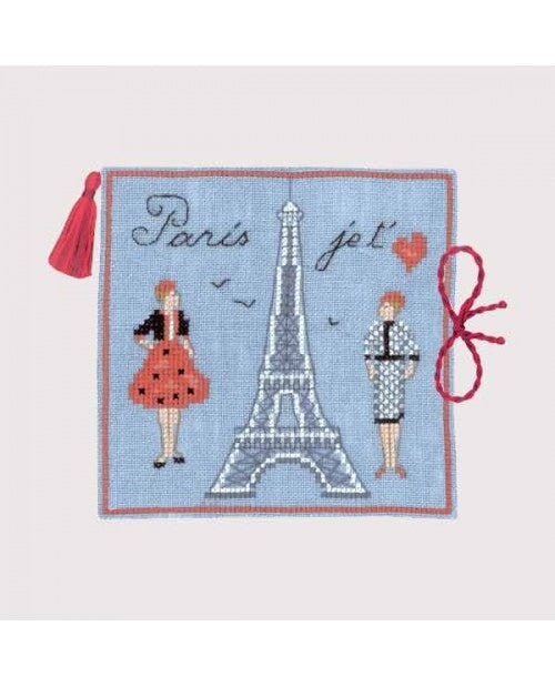 Étui à aiguilles Tour Eiffel - Kit de broderie - Le bonheur des dames Broderie Le bonheur des dames 