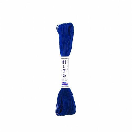Fil Sashiko - 20 mètres - Olympus - Fabriqué au Japon Fil Olympus Bleu canard - n°18 
