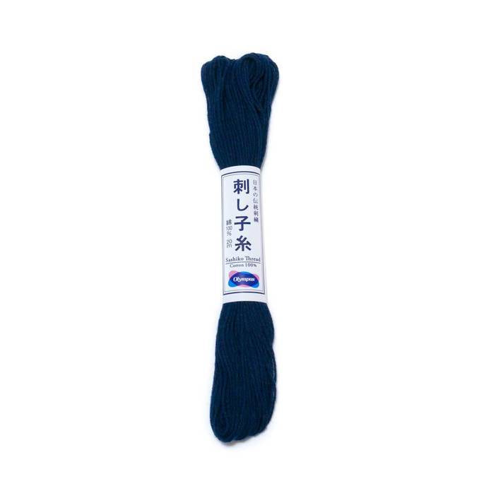 Fil Sashiko - 20 mètres - Olympus - Fabriqué au Japon Fil Olympus Bleu Marine - n°11 