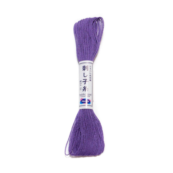 Fil Sashiko - 20 mètres - Olympus - Fabriqué au Japon Fil Olympus Violet - n°19 