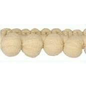 Galon pompons taille 7mm Rubanerie Belly Button Beige 