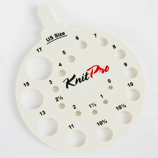 Jauge d'aiguilles - KnitPro - Disponible en deux couleurs Tricot KnitPro Blanc 