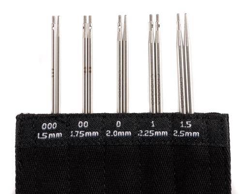 Kit d'aiguilles circulaires interchangeables métal Chiaogoo Red Lace - 10cm - Taille 1.5 à 2.5mm Tricot Chiaogoo 