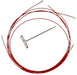 Kit d'aiguilles circulaires interchangeables métal Chiaogoo Red Lace - 13cm - Taille 5.5 à 10mm Tricot Chiaogoo 