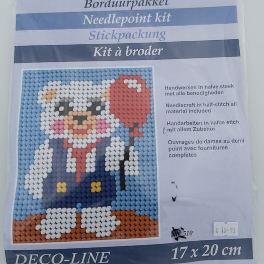 Kit de canevas enfant - Ourson Broderie DECO-LINE 