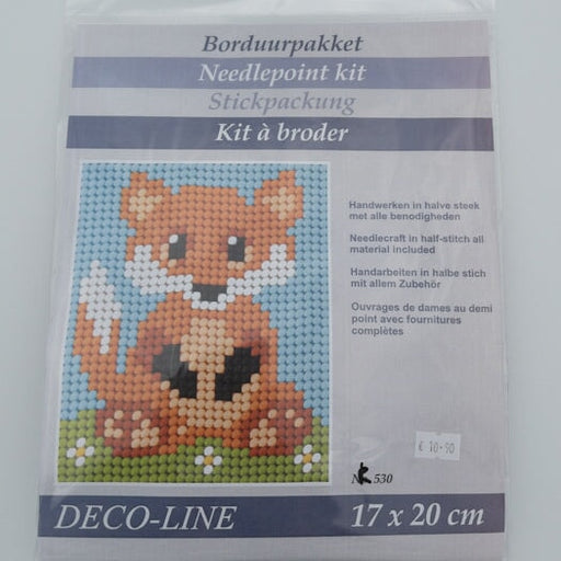 Kit de canevas enfant - Renard Broderie DECO-LINE 