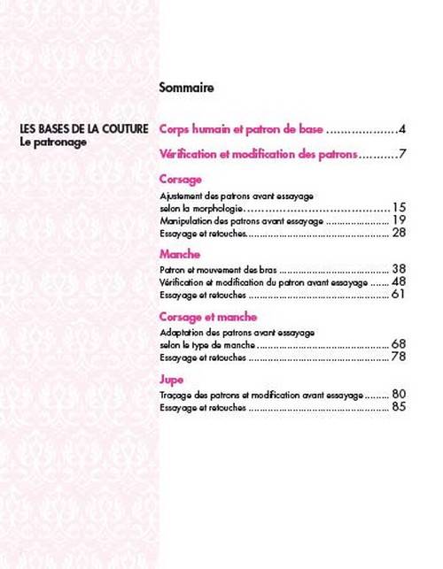 Les bases de la couture - Le patronage Livre Les éditions de saxe 