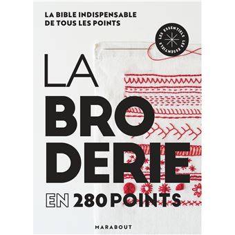 Livre Broderie - La broderie en 280 points Livre Marabout 