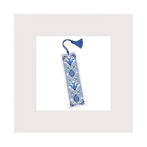Marque-page Delft Bleu - Kit de broderie - Le bonheur des dames Broderie Textile heritage 