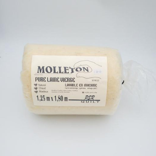 Molleton - Laine+ 2 voiles de non tissé 1.25 x 1.80m Mercerie PSR Quilt 