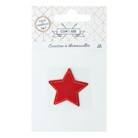 Patch - Ecusson étoile rouge 3,8x3,8 cm Mercerie 3b com 
