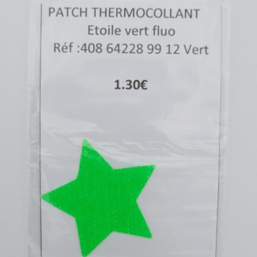 Patch - Ecusson Etoile Vert fluo Mercerie 3b com 