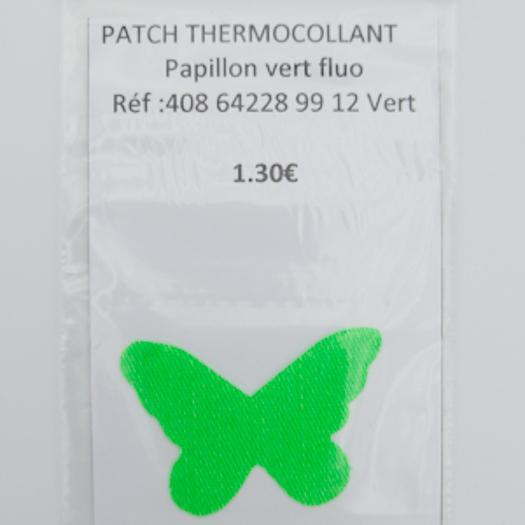 Patch - Ecusson Papillon Vert fluo Mercerie 3b com 
