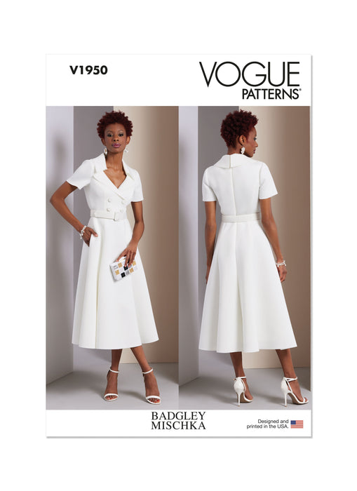 Patron Badgley Mischka - Ceinture, Robe, Soutien Patron Vogue 