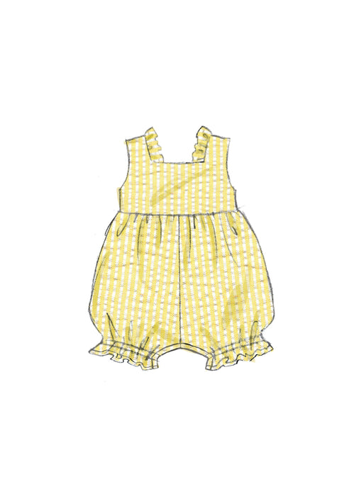 Patron Butterick - Barboteuse, Culotte, Robe, Bandeau Patron Butterick 