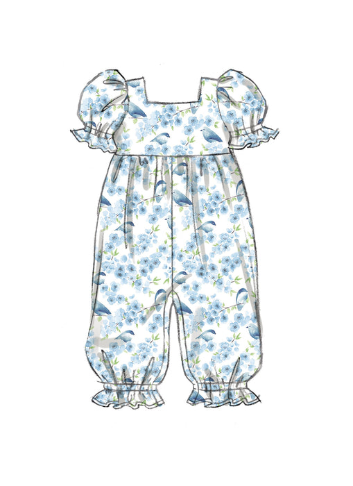 Patron Butterick - Barboteuse, Culotte, Robe, Bandeau Patron Butterick 