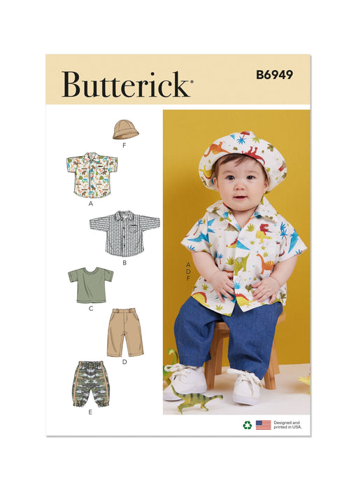 Patron Butterick - Ceinture, Chapeau, Chemise, Pantalon, T-shirt Patron Butterick 