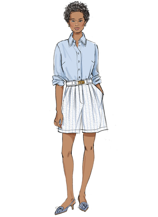 Patron Butterick - Chemise, Short Patron Butterick 