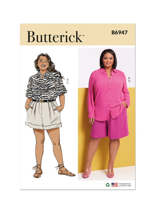 Patron Butterick - Chemise, Short Patron Butterick 