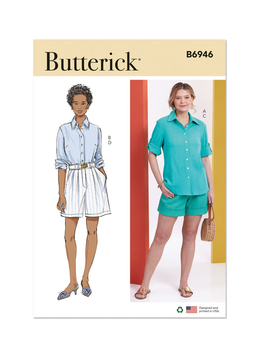 Patron Butterick - Chemise, Short Patron Butterick 