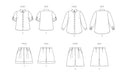 Patron Butterick - Chemise, Short Patron Butterick 