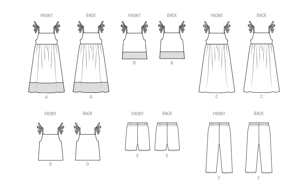 Patron Butterick - Corsage, Haut, Pantalon, Robe, Short Patron Butterick 