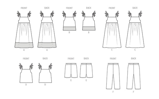 Patron Butterick - Corsage, Haut, Pantalon, Robe, Short Patron Butterick 