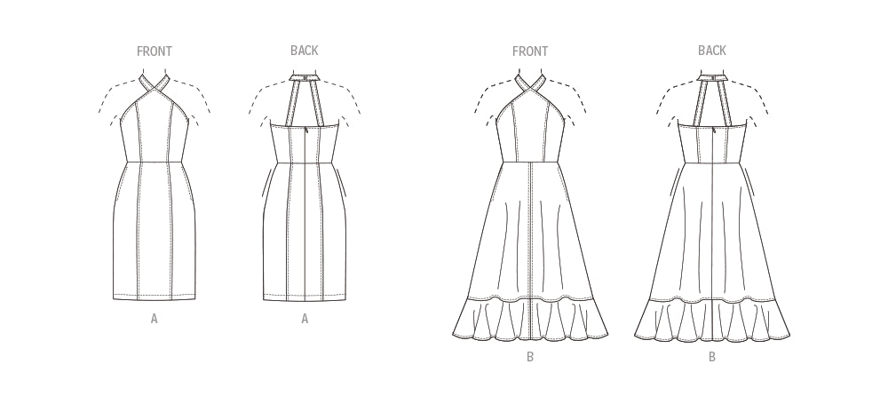 Patron Butterick - Corsage, Jupe, Robe Patron Butterick 
