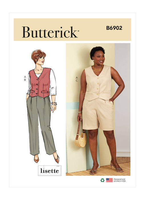Patron Butterick - Gilet, Pantalon, Short Patron Butterick 