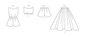 Patron Butterick - Haut, Jupe, Robe, Short Patron Butterick 