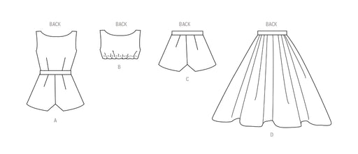 Patron Butterick - Haut, Jupe, Robe, Short Patron Butterick 
