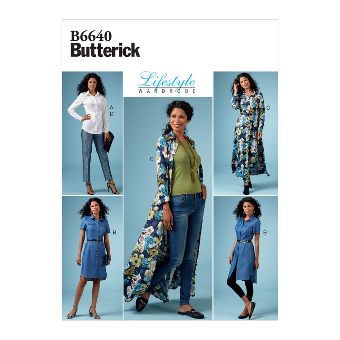 Patron Butterick - Pantalon, Robe, Haut Patron Butterick 34-42 