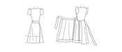 Patron McCall's - Ceinture, Jupe, Robe Patron McCall's 