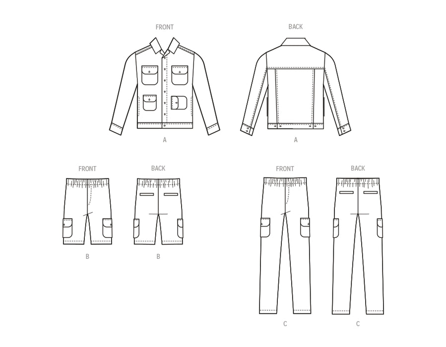 Patron McCall's - Pantalon, Short, Veste Patron McCall's 