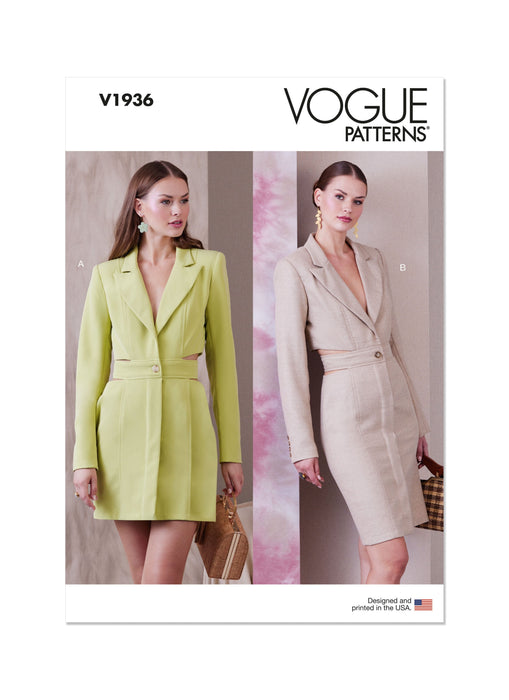 Patron Vogue - Ceinture, Jupe, Robe Patron Vogue 