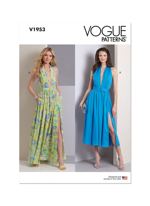 Patron Vogue - Ceinture, Jupe, Robe, Soutien Patron Vogue 