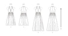 Patron Vogue - Ceinture, Jupe, Robe, Soutien Patron Vogue 
