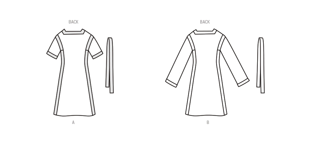 Patron Vogue - Ceinture, Kimono, Robe Patron Vogue 