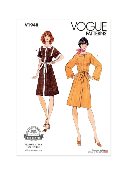 Patron Vogue - Ceinture, Kimono, Robe Patron Vogue 
