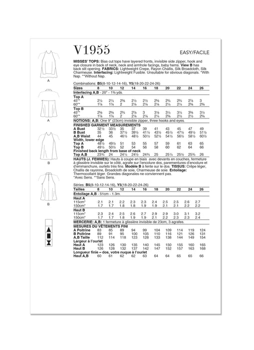 Patron Vogue - Haut Patron Vogue 