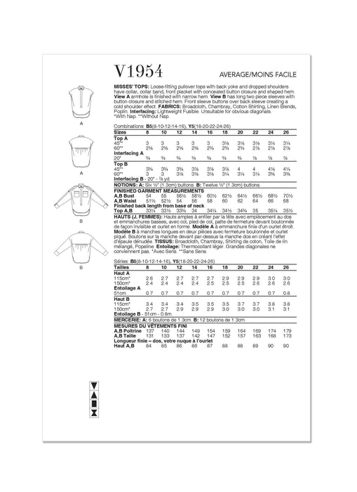 Patron Vogue - Haut Patron Vogue 